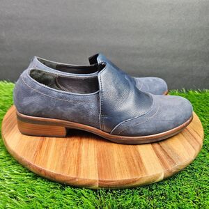 Naot Shoes Angin Loafer Womens Size 8.5 Blue Suede Leather Slip On Comfort